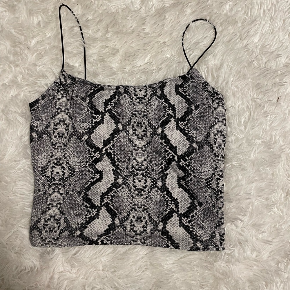 Snake skin tank top, xs